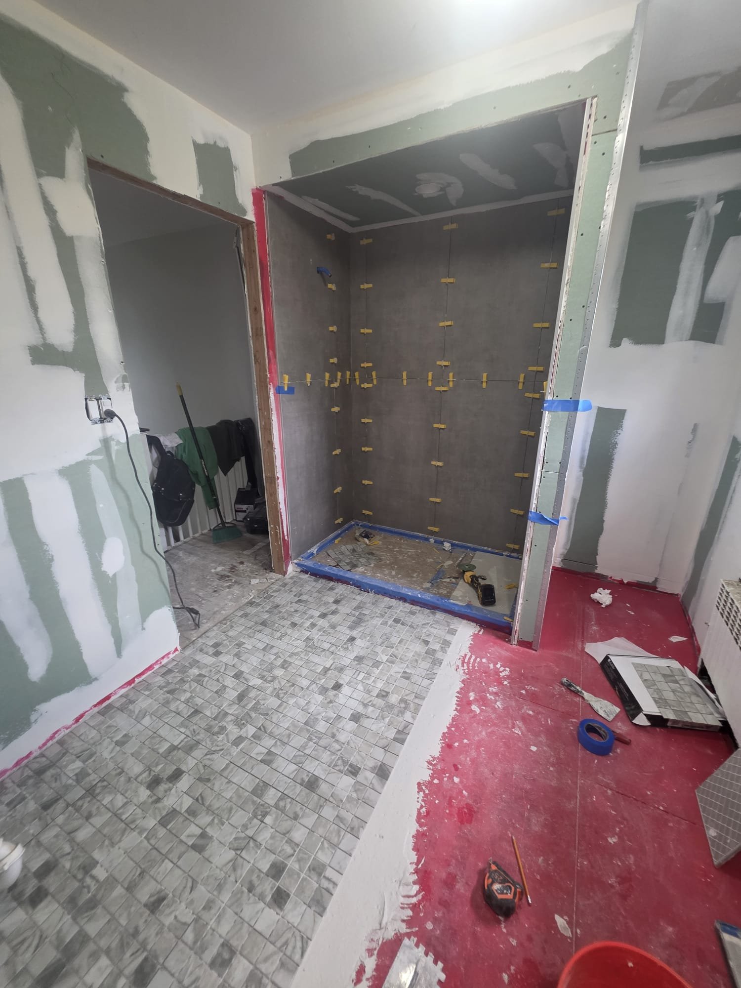 Tile Installation Before